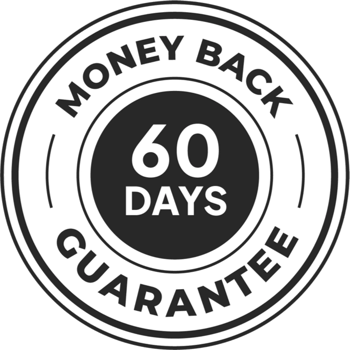 Tinizen 60-day money-back guarantee badge